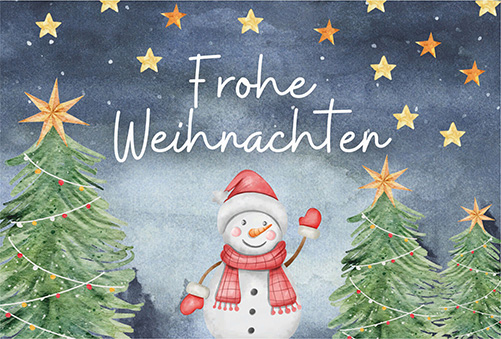 Schneemann - St. Anna Spendenkarte