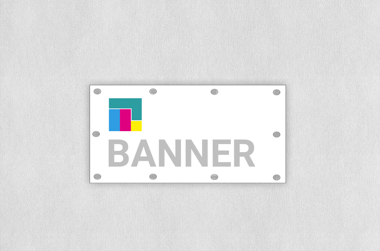 Banner 200 x 100 cm rundum geöst