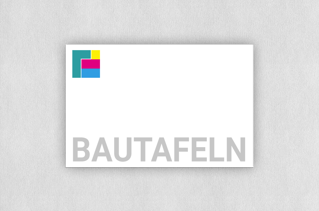 Bau-Werbetafeln 100 x 66 cm
