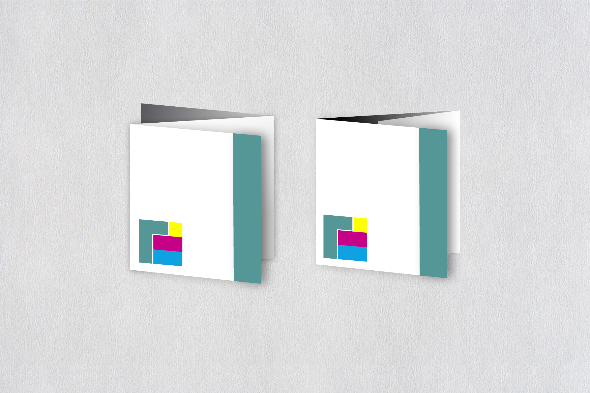 Folder quadratisch, 6-seitig, Wickel- oder Z-Falz